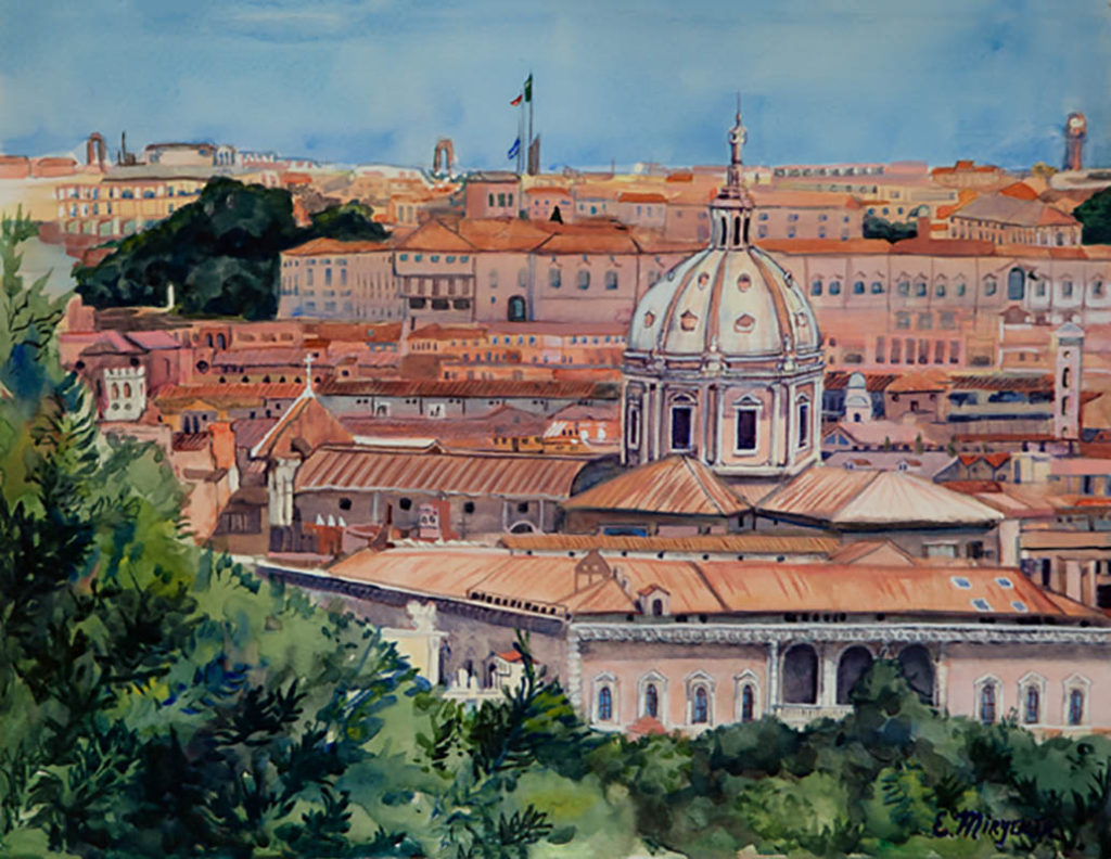 Painting by Eileen Miryekta - Italy