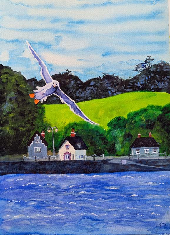 watercolor by Eileen Miryekta