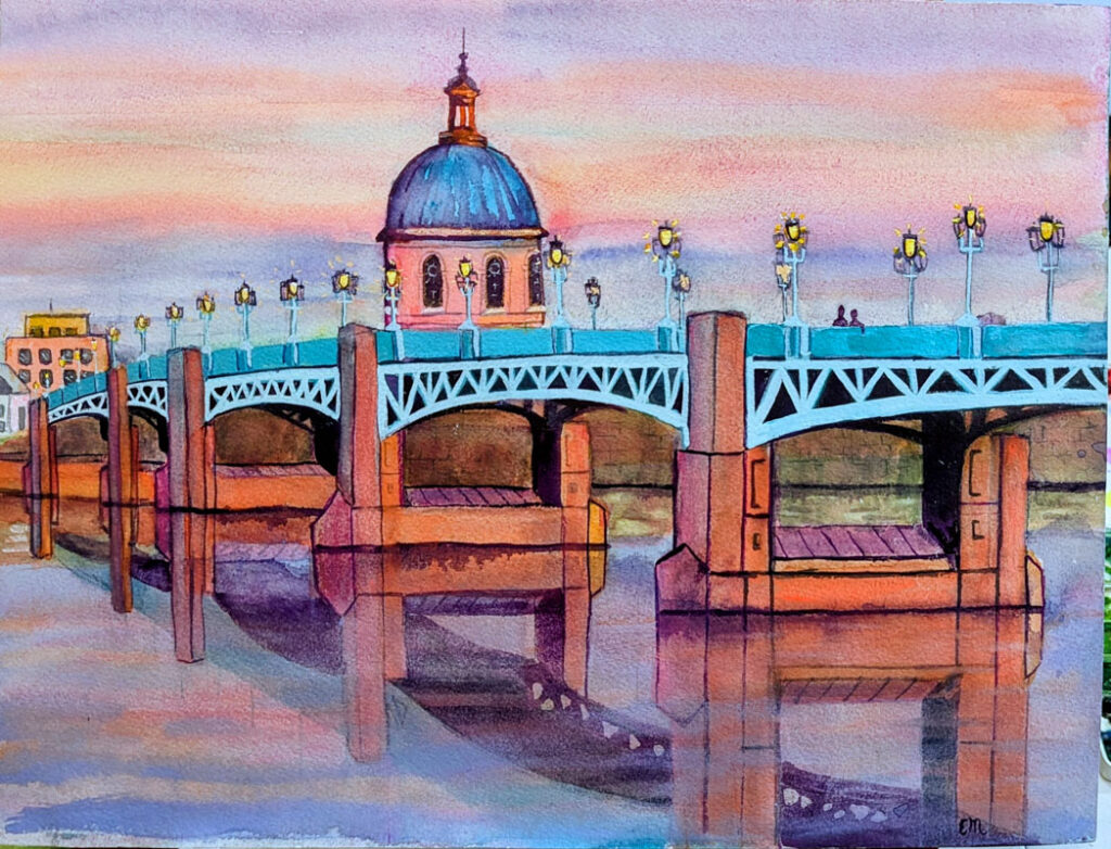 watercolor by Eileen Miryekta