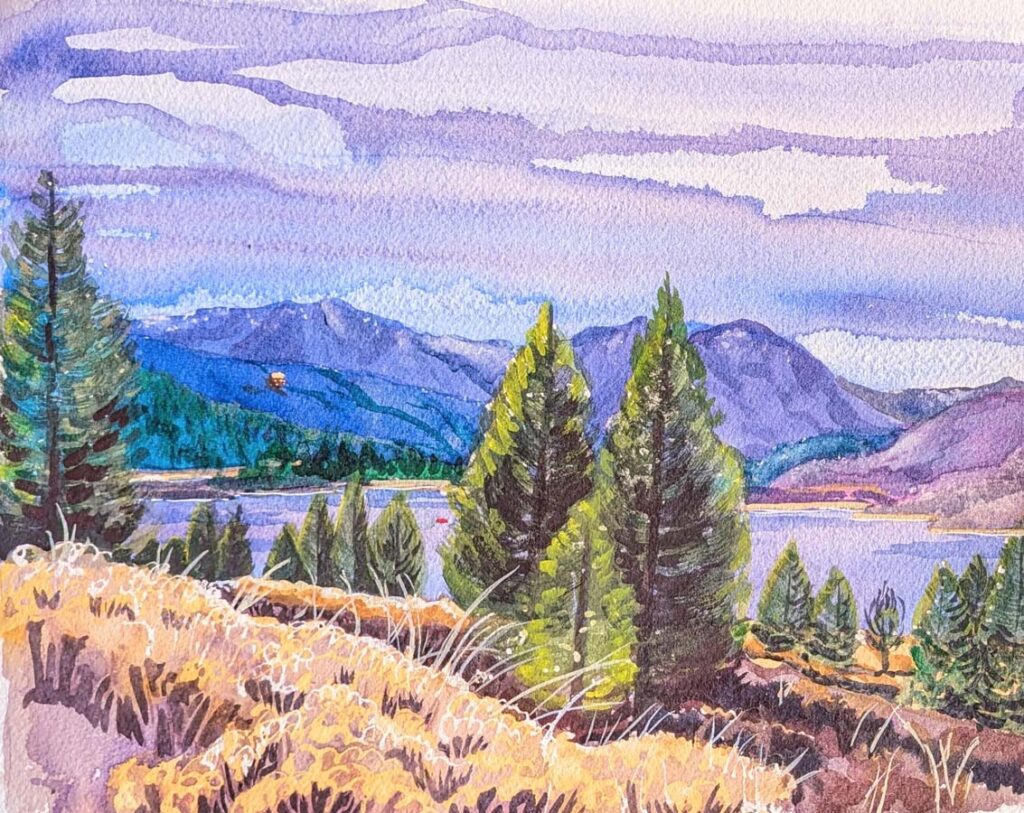 watercolor by Eileen Miryekta